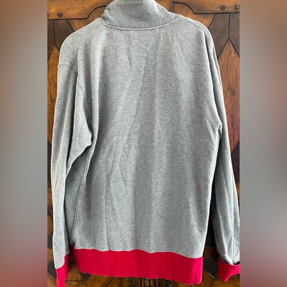 Vintage Gray and Red Y2K Distressed Volcom 1991 Sweatshirt Hoodie Size M - Picture 9 of 9